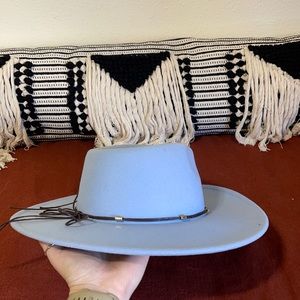 Dusty Blue chic hat
